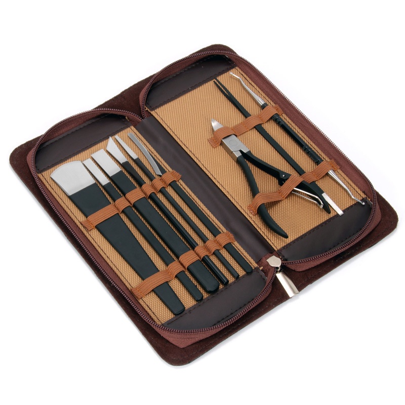 Beauty Pedicure Knife Nail Clippers Tool Set Tweezers Skin Grinding Nail Remover High Manganese Steel Chisel Knife Dead Skin Scissors