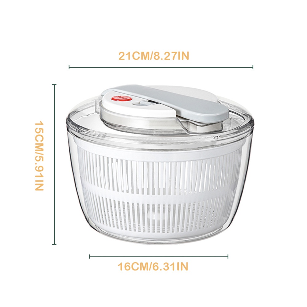 Yingran Manual Press Fruit And Vegetable Dehydrator,Household Kitchen Fruit Salad Spinner