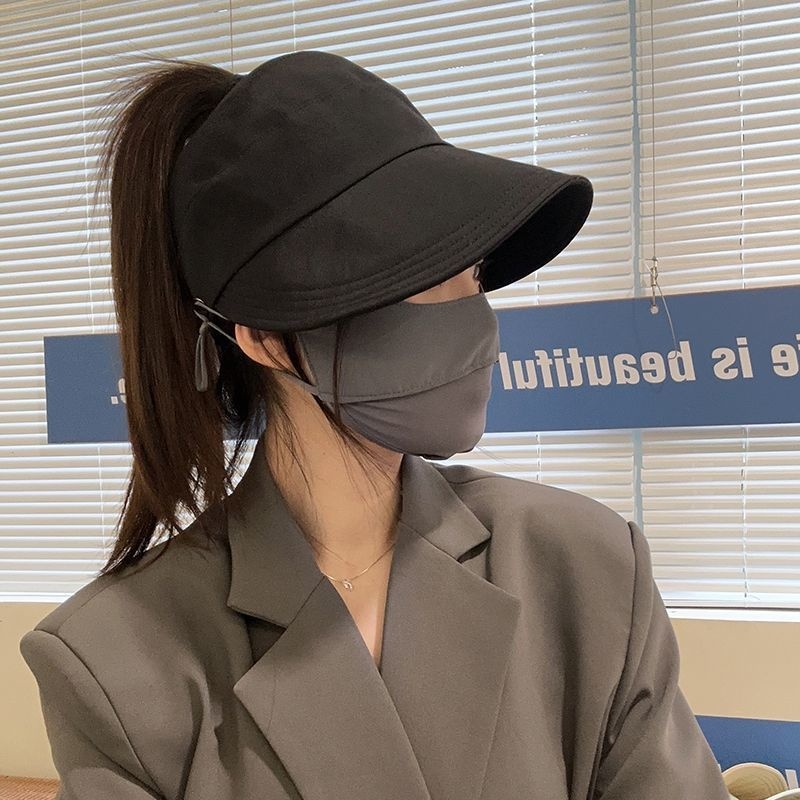 Sunscreen Hat Women's Half Empty Top Hat Shake Tone Same Sunshade Duck Tongue Sun Fisherman UV Protection