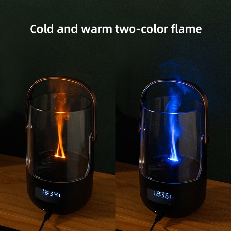 Creative Retro Flame Essential Oil Aroma Machine Office Bedroom Camping Portable Portable Humidifier Nordic Simple