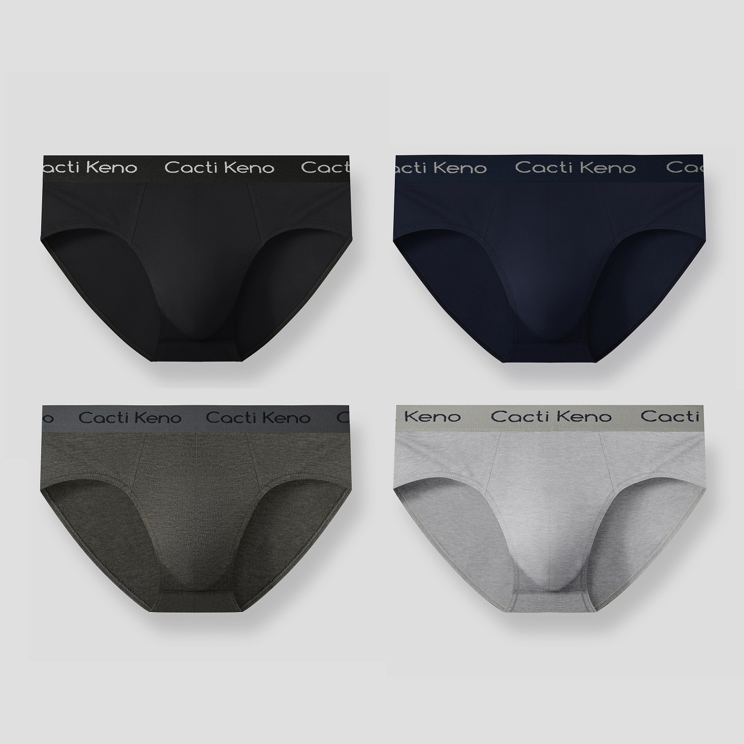 Men's Underwear Pure Cotton Men's Briefs Plus Size Mid-waist Summer Breathable Briefs Bag