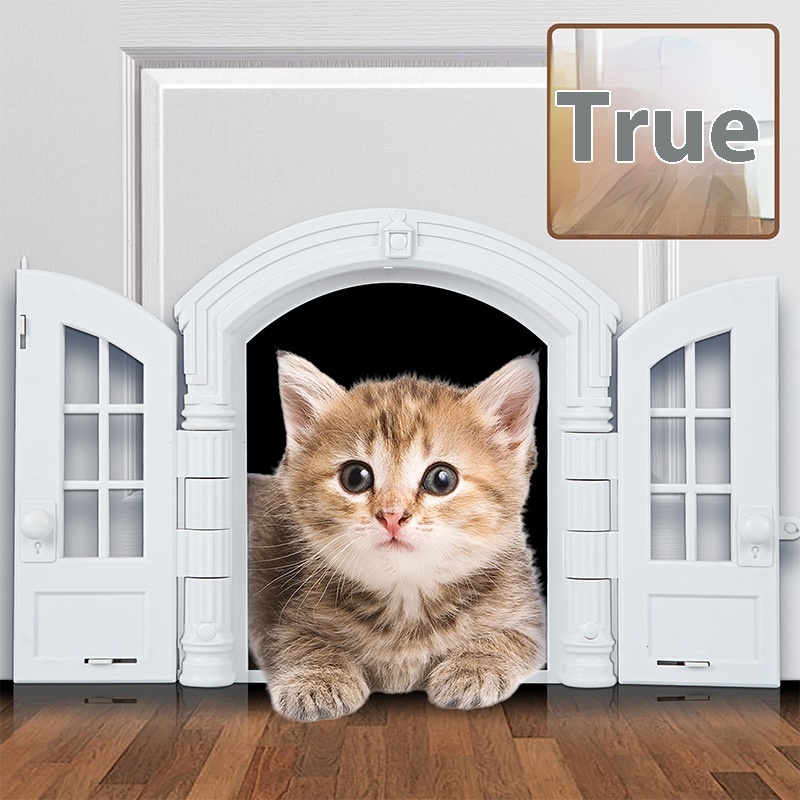 Cat Kennel Cat Door Dog Hole Without Flap Door Stop Pet Door French Cat Door