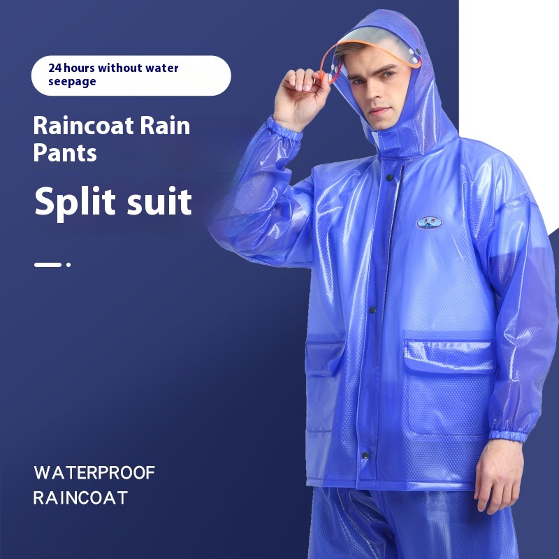 Haixiang Cycling Raincoat Rain Pants Suit Anti-ratorm Outdoor Electric Car Raincoat Adult Takeaway Split Raincoat