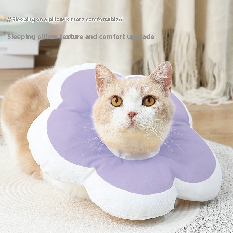 Internet Celebrity Sunflower Elizabethan Collar Pet Dog Collar Dog Collar Sterilization Anti-licking Headgear Pet Supplies