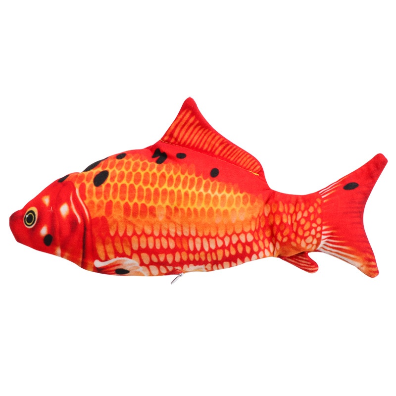 Douyin Cat Pet Toy Electric Fish Simulation Fish Jumping Fish USBCharging Plush Toy