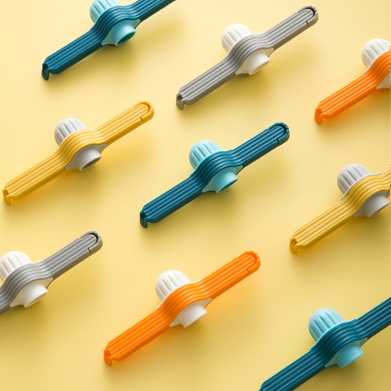 Food Preservation Sealing Clip Sealing Clip Tea Discharging Nozzle Plastic Snack Bag Clip Bag Organization Artifact