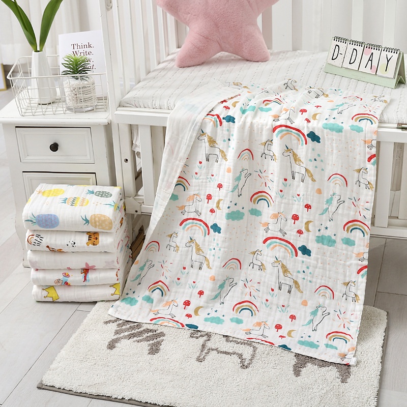 Baby Bath Towel Four Layers Of Gauze140g Baby Suppliesborn Children Blanketborn Bag Quilt One Piece Drop Shipping