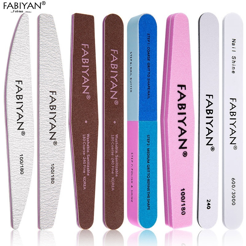 Nail File Trimming File Purple Heart Frosted Strip Grinding And Polishing Double-sided Sponge Thin Sand Strip Nail Art Tools