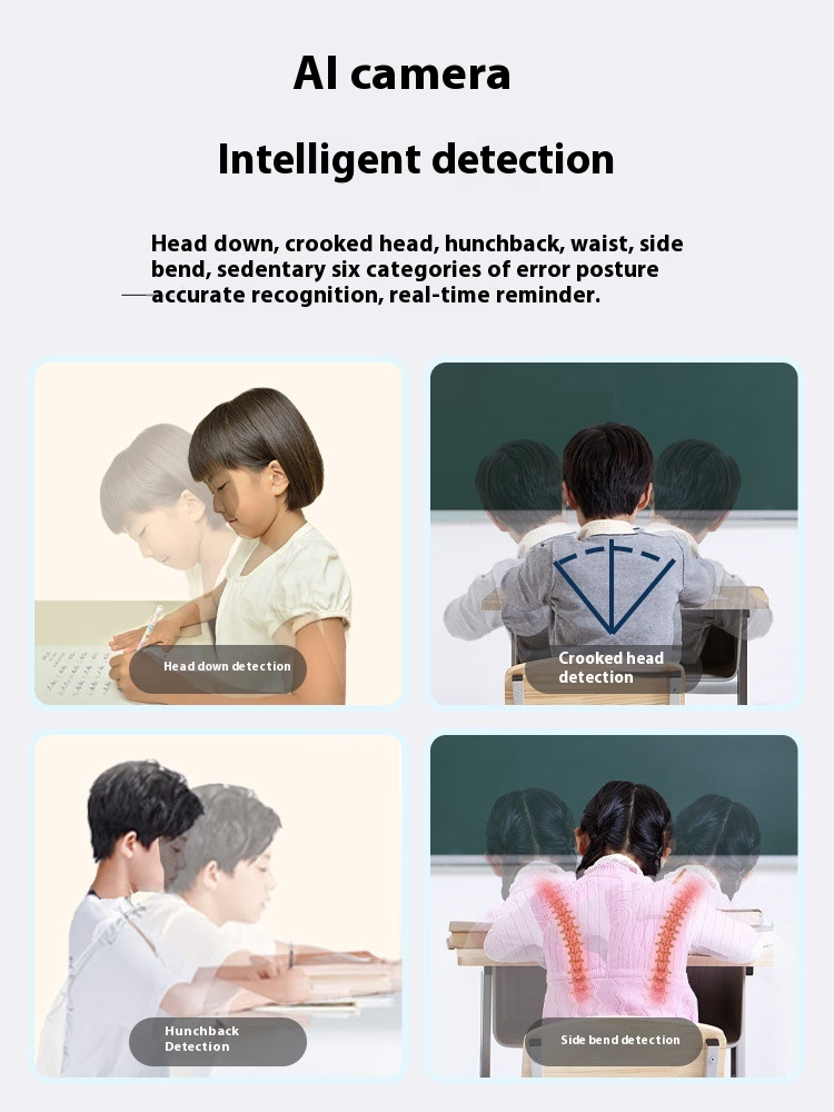 Ghost Idea Children's Sitting Posture Corrector Primary School Students Homework Posture Corrector Anti-hunchback Reminder - 4