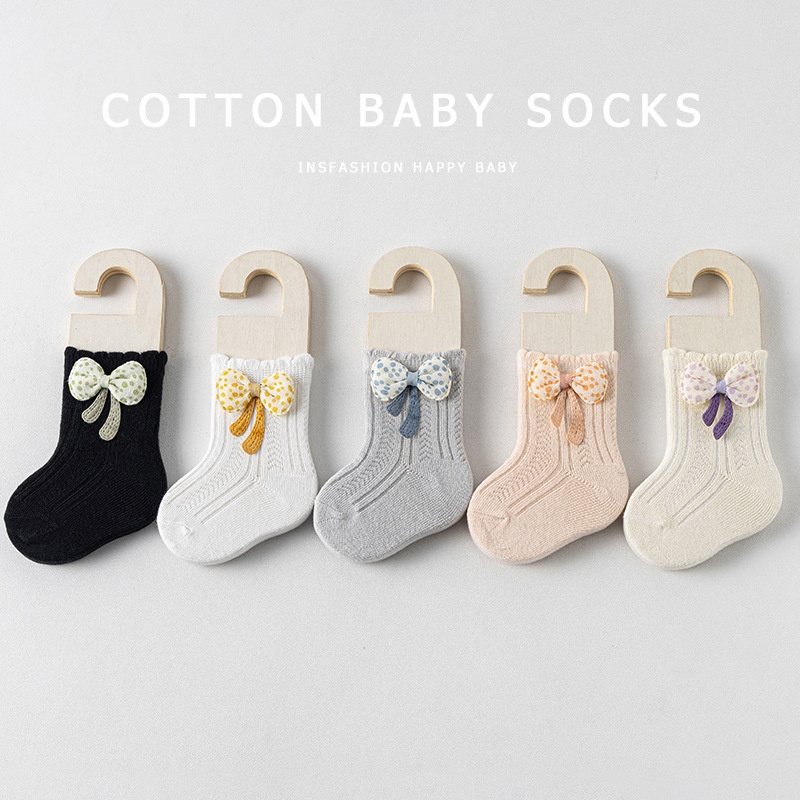 Born Baby Boys And Girls 0-6-12 Months Cotton Spring And Autumn Loose Lace Leg Socks