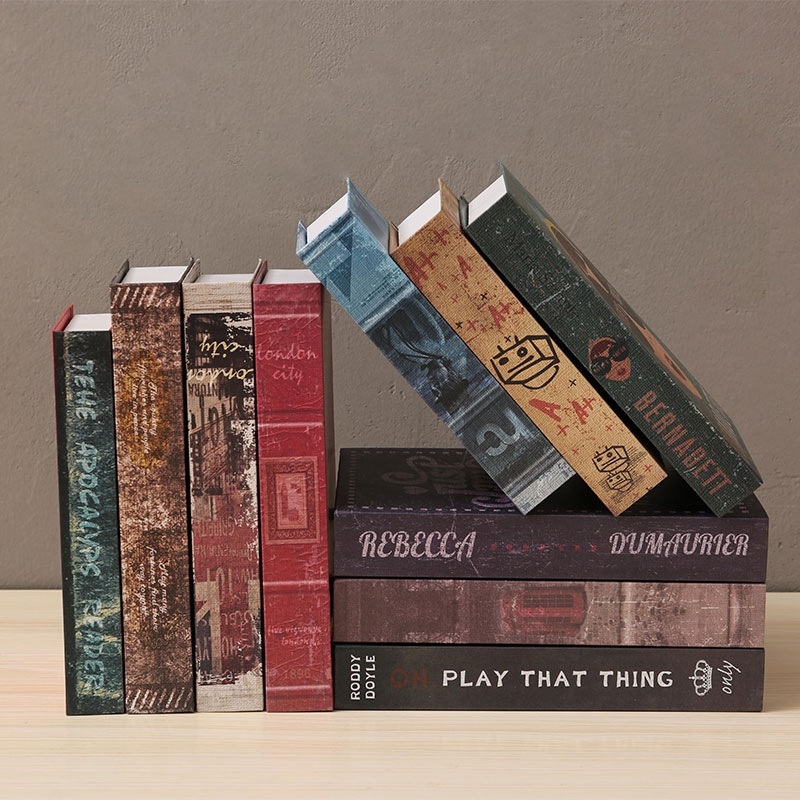 SSell European-style Simple Fake Study Bookcase Library Decoration Simulation Book Desktop Simple Furnishings Props Book