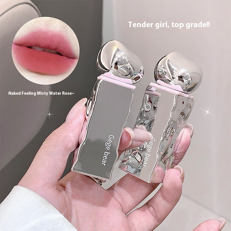 Gege Bear Cloud Velvet Lip Glaze Matte Student Party Plain White Cheap Lipstick Is Not Easy To Fade