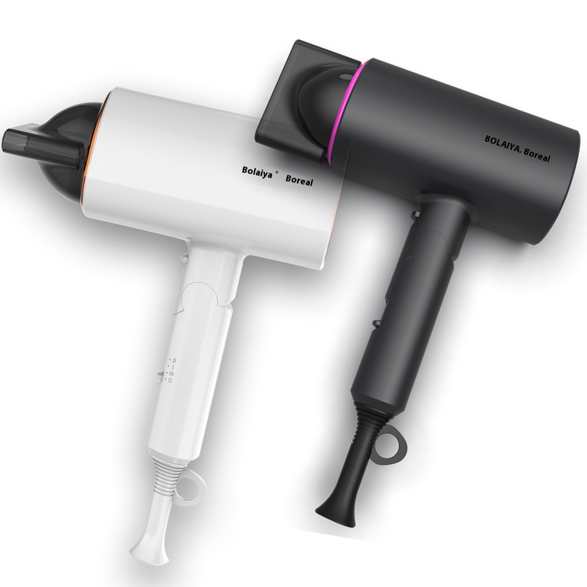 Hair Dryer Household High Power1800 WNegative Ion Hair Dryer Folding Hammer Hair Dryer