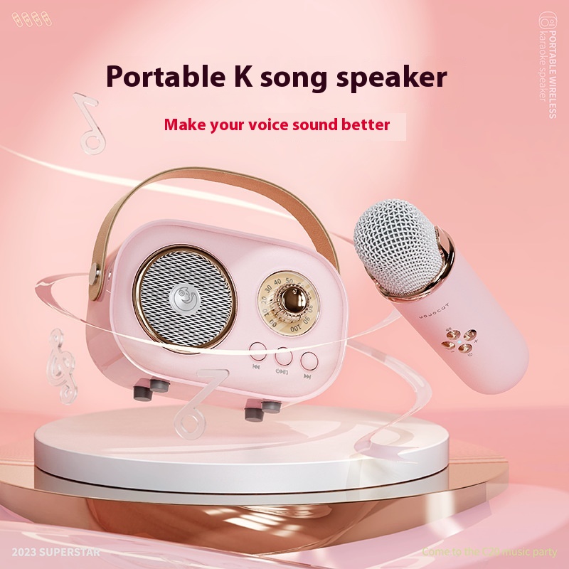 Platinum C20 Bluetooth Speaker Small Home KTVKaraoke Microphone Speaker Integrated Microphone Karaoke Speaker