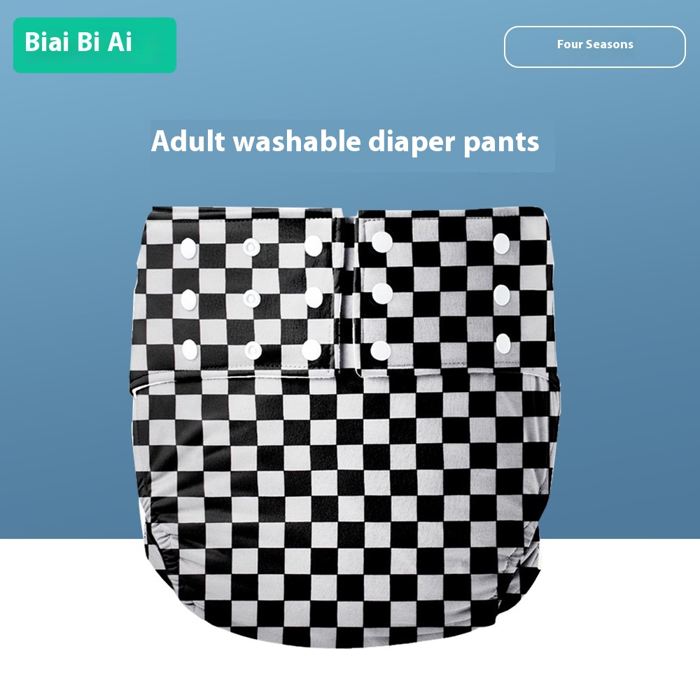 Foreign Trade Adult Plus Size Diaper Washable Diaper Pants Waterproof And Leakproof Elderly Incontinence Care Diaper Underwear