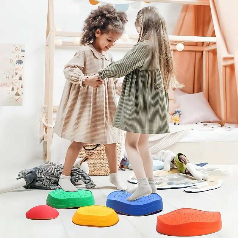 Wave Crossing Stone Kindergarten Early Childhood Education Children's Sensory Training Equipment Balance Beam Tactile Stepping Stone Pedal Toy