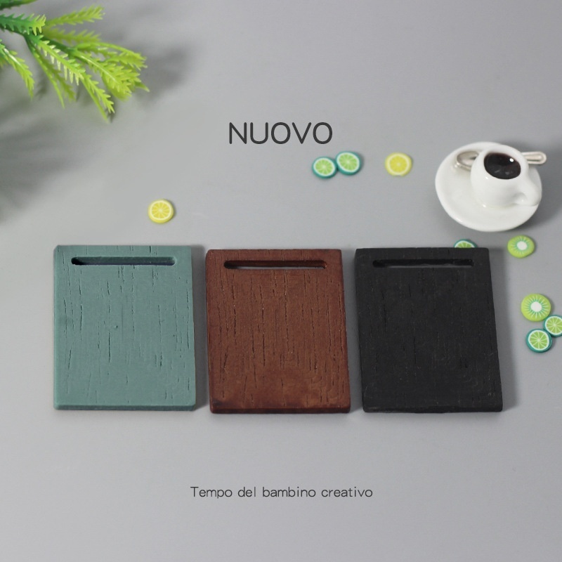 Miniature Kitchen Chopping Board Model Toy Ob11 Doll House Accessories Nordic Mini Simulation Rectangular Chopping Board D541