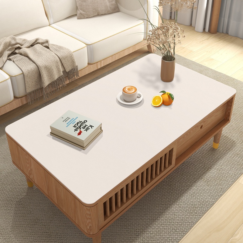 Suede Leather Table Mat Solid Color Coffee Table Table Mat Cloth Waterproof And Oil-proof Table Cloth Anti-scalding Heatulation Coffee Table Can Be Cut Mat
