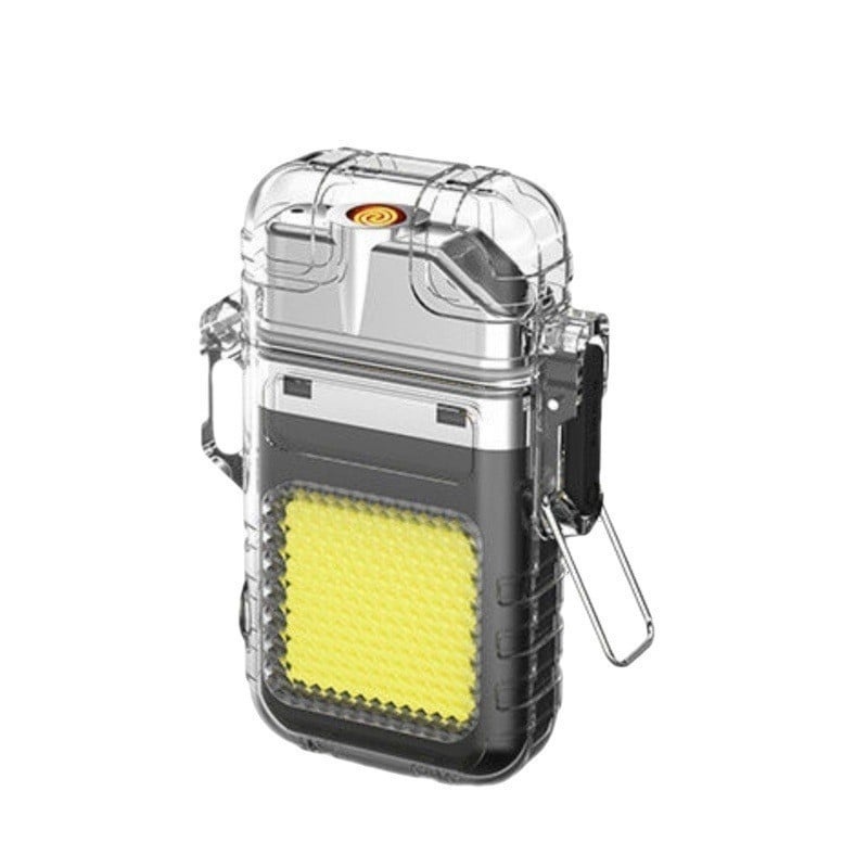 Hot Electric Wire Lighter Keychain Light Type-c Rechargeable Mini Flashlight Outdoor Portable Work Light