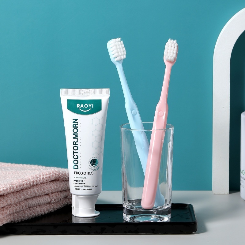 Japanese Style Square Hole Big Head Toothbrush3 Packs Household Adult Wide Head Soft Bristle Toothbrush S