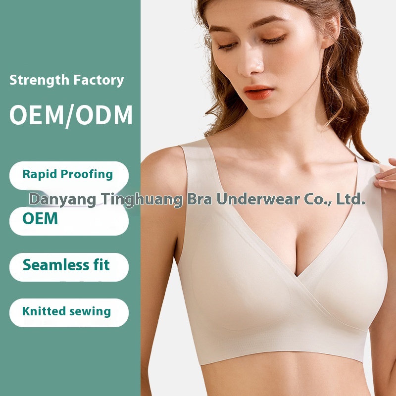 Maternity Underwear Plus Size Nursing Bra Crossover Style No Wire Bra