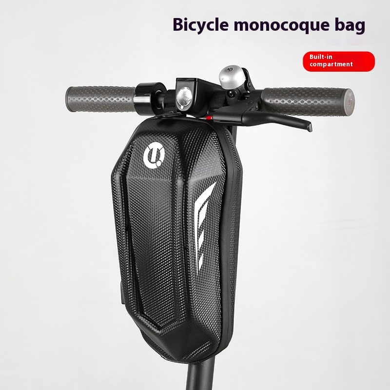 ESLNFBicycle Bag Large Capacity Mountain Bike Waterproof Hard Shell Bag Folding Bike Front Bag Balance Bike Front Bag
