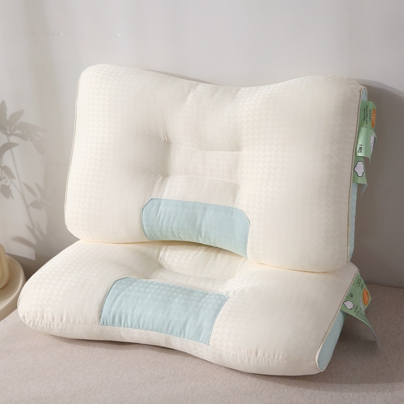Class ACloud-feeling Neck Pillow Pillow Core Single Sleep Home Cervical Vertebrae Protection Comfortable Pillow Student Dormitory Feather Velvet Pillow