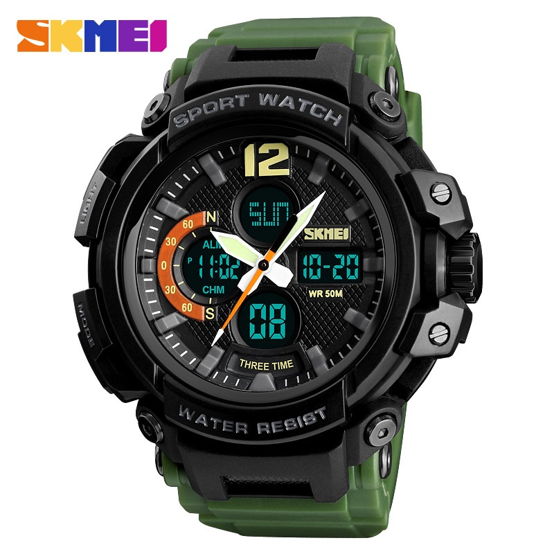 Time Beauty Hot Three Time Men's Watches Outdoor Waterproof Multi-functional Student Sports Watch S Direct