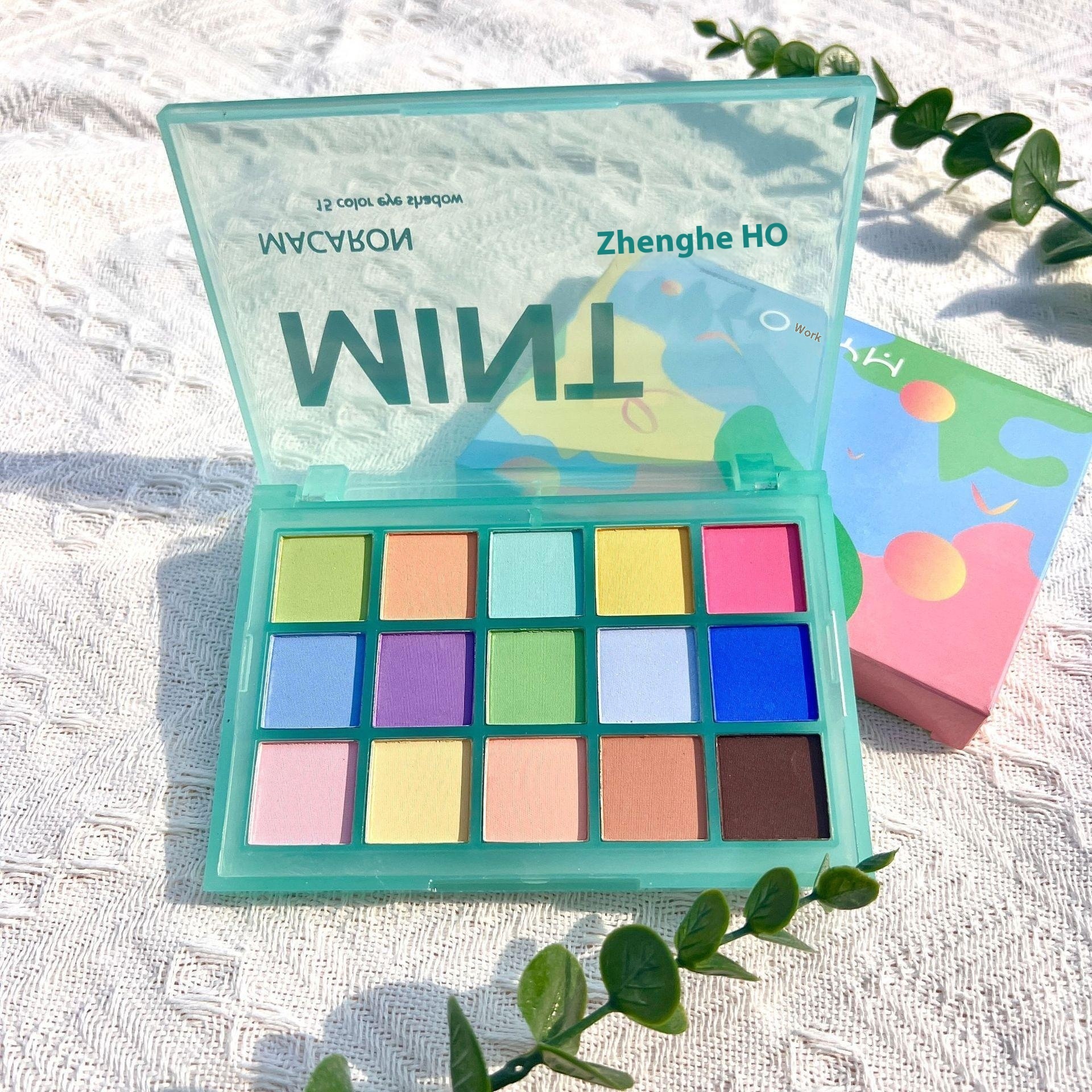 MYHO15 Color Eye Shadow Plate Pearlescent Matte Waterproof Non-blooming Powder Fine Colorful Eye Shadow Foreign Trade Makeup