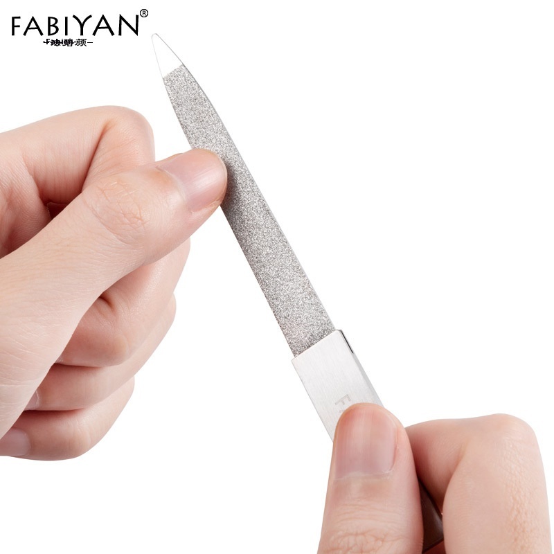 Double-sided Nail File Double-headed Dead Skin File Stainless Steel Grinding File Nail Polisher Nail Tool