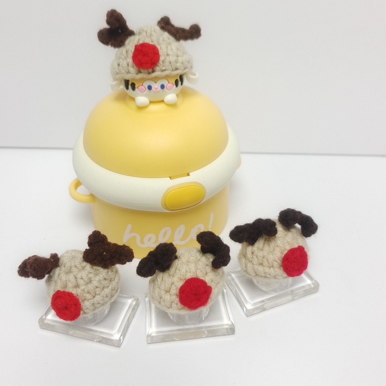 Hamster Parrot Small Pet Toy Hat Hand Crocheted Elk Crochet Hat Pose Props