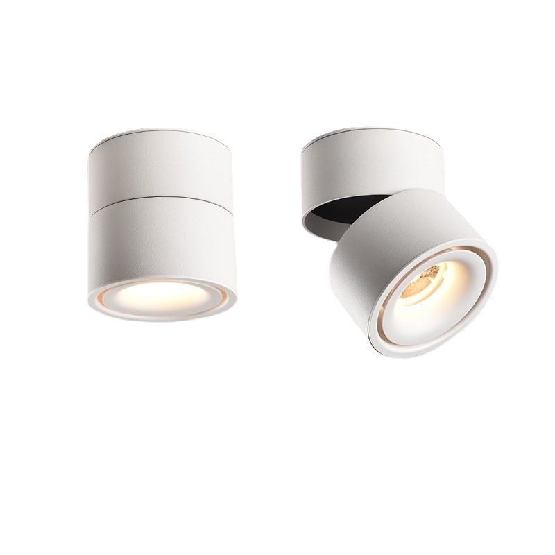 Surface-mounted Lights, L E D Ceiling Lights, Home Adjustable-angle Store Commercial Cob Track Lights, Small Ceiling-mounted Downlights