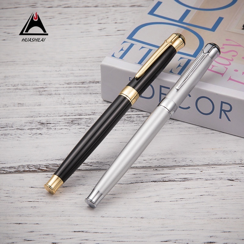 741#Metal Gel Pen Signature Pen Business Advertising Gift Pearl Fountain Pen Printed One Piece Dropshipping