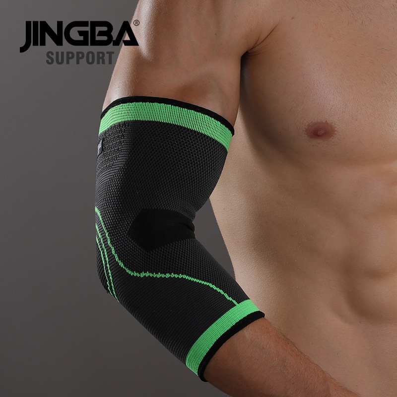 JINGBASports Elbow Pads Outdoor Fitness Martial Arts Weightlifting Basketball Running Cycling Warm Protective Gears