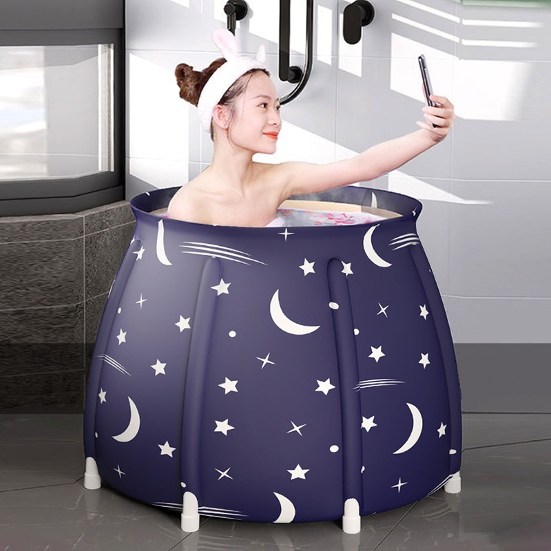 Folding Bathtub Adult Bath Tub Household Bath Tub Bath Tub Thick Full Body Adult Bathtub