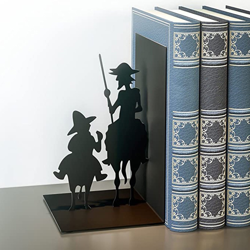 Iron Character Bookends Bookshelf Ornaments Simple Modern European Study Knight Readingspaper Man Book Leaning On Bookends