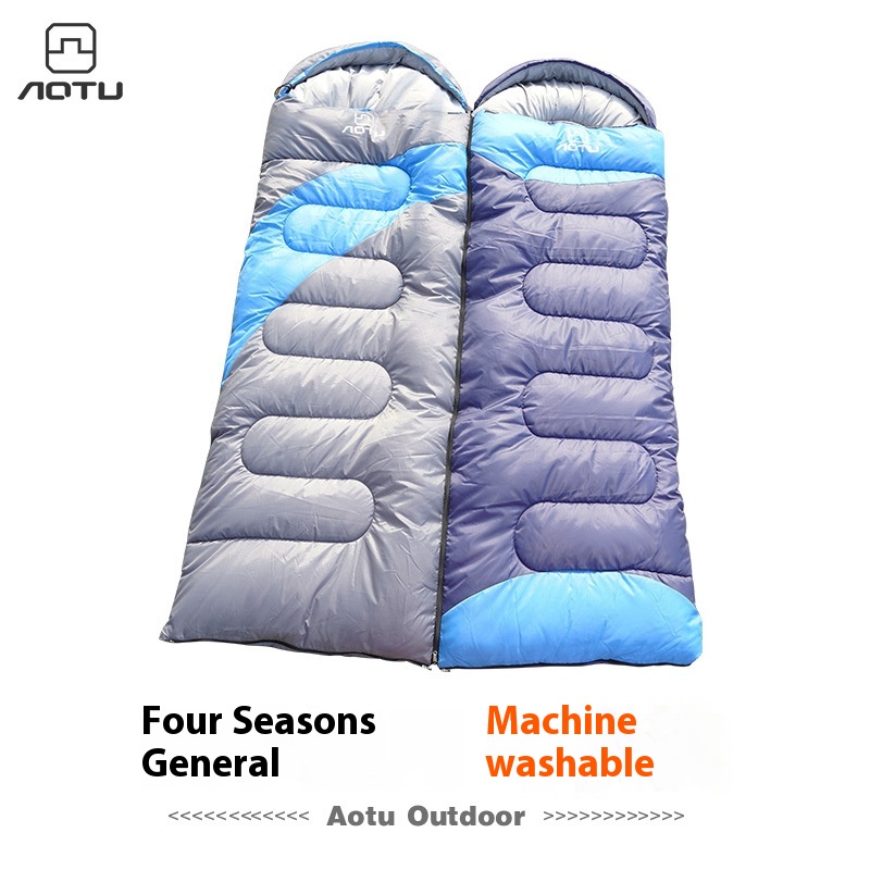 Adult Outdoor Sleeping Bag Camping Sleeping Bag Travel Camping Sleeping Bag Single Double Can Be Assembled Anti-dirty Winter Sleeping Bag