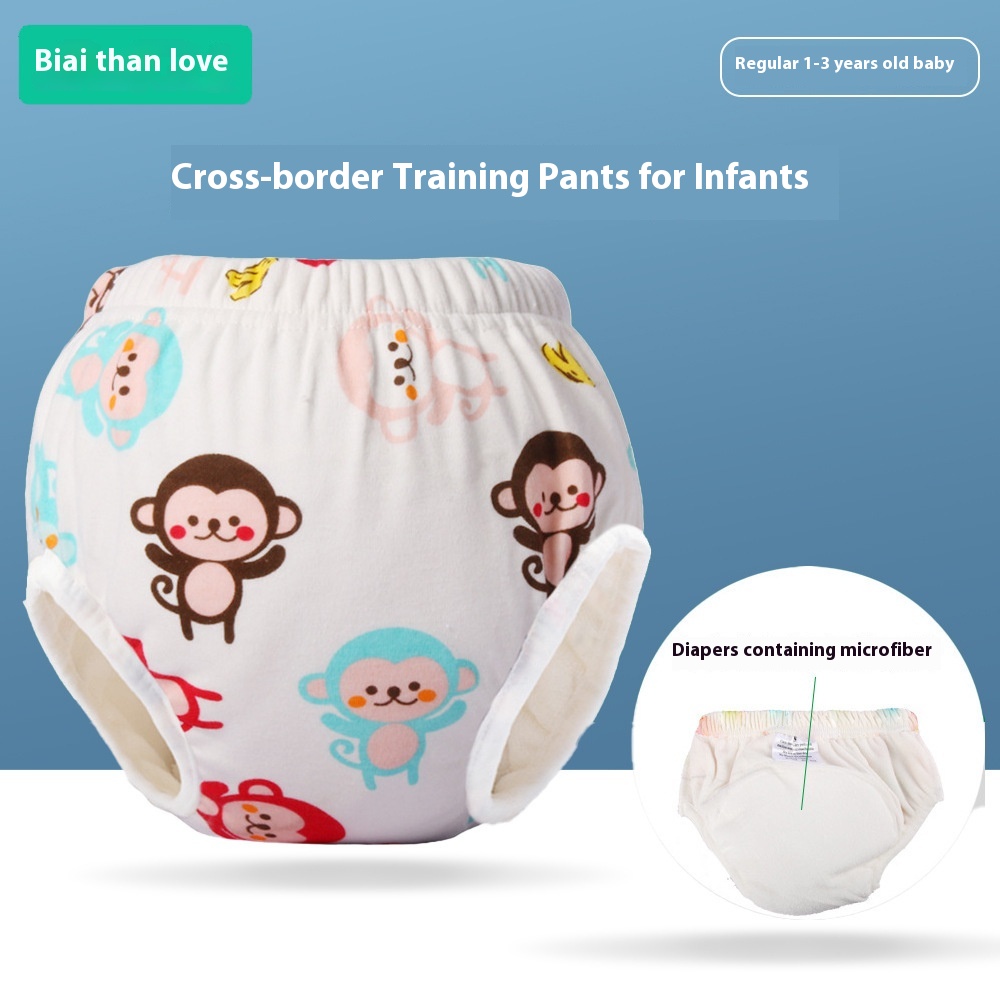 Baby Training Pants Diapers Cartoon Diaper-free Baby Toilet Learning Leaky Diapers Diaper Pocket
