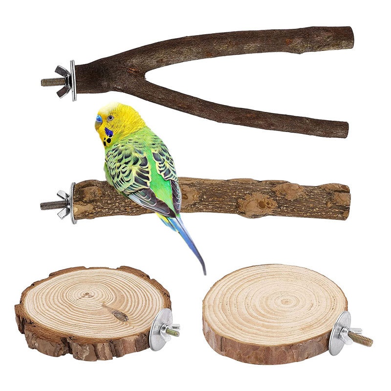 Bird Perch,Prickly Ash Wood Stand,Bird Toys,Stand Pole,Tree Branch,Bird Supplies,Stand Board,Platform,Parrot Chewing Toys