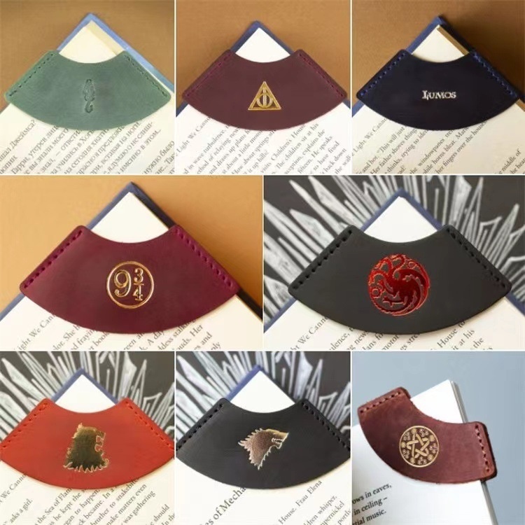 One Piece Of PULeather Book Holder Harry Potter Magic Bookmark Death Eater Academy Harry Potter Fan Gift