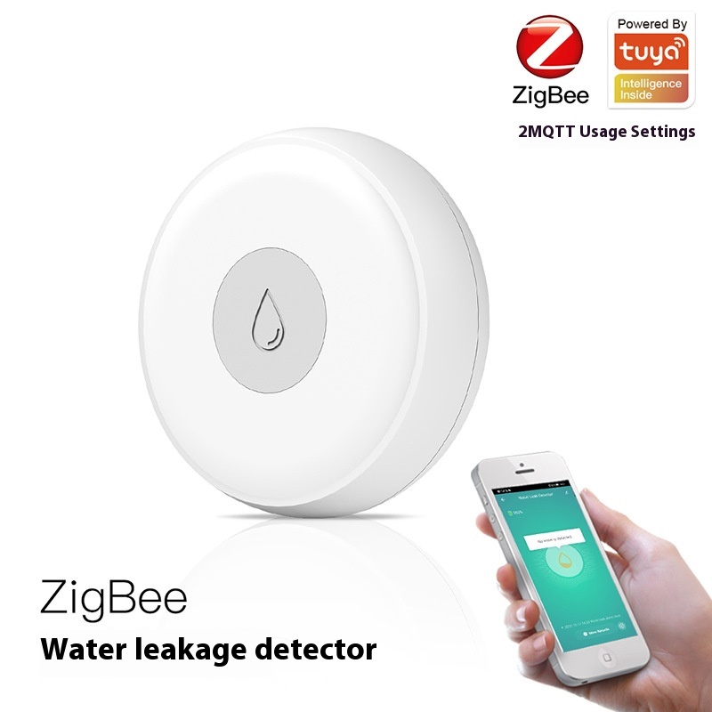 Zigbee Tuya Smart Home Water Immersion Detector App Scheduled Water Leakage Alarm Smart Sensor
