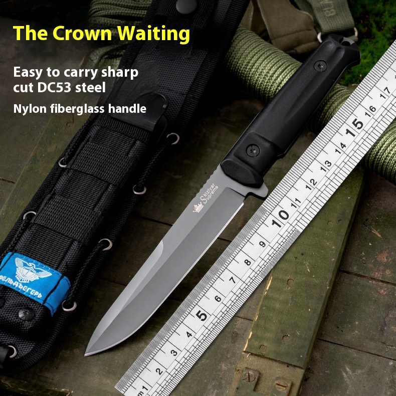 Exported To Russia Crown Invasion Outdoor Knife Multifunctional Sharp High Hardness Camping Knife Utility Knife Mountaineering Portable