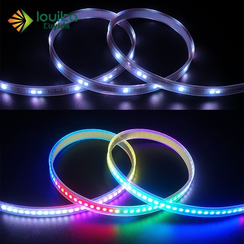WS2812B 5V5050 Magic Color Light Strip Programmable External Control Built-in IC Horse Running Water Full Color Soft Light Bar