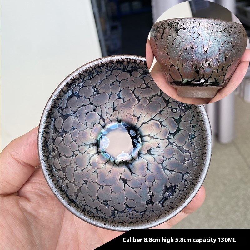 Jianzhan Tea Cup Kung Fu Tea Oil Drop Tea Cup Master Cup Handmade Ceramic Tea Bowl Kung Fu Tea Set Tea Cup