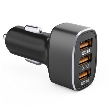 3-port QC3.0 Car Charger PD20 WFast Charging Car Mobile Phone Charger USBCigarette Lighter Car One-to-three Charging Head