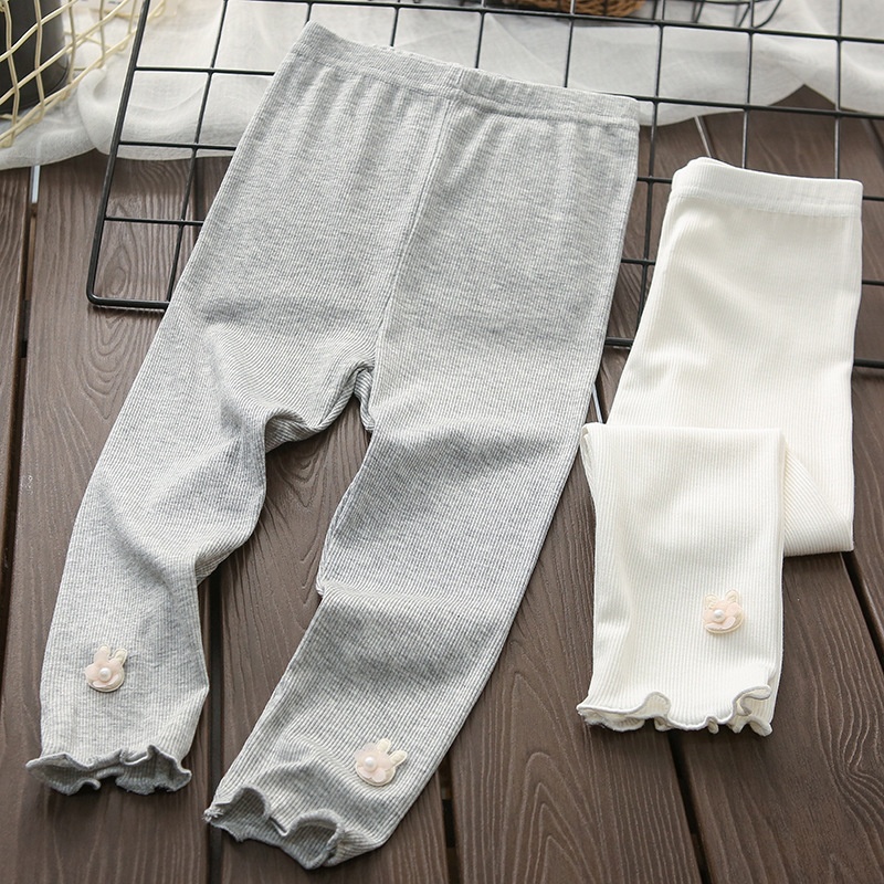 Girls' Leggings Summer Children's Clothing Korean Version Medium-sized Children's Slim Outer Wear Girls' Pants Thin Children's Pants