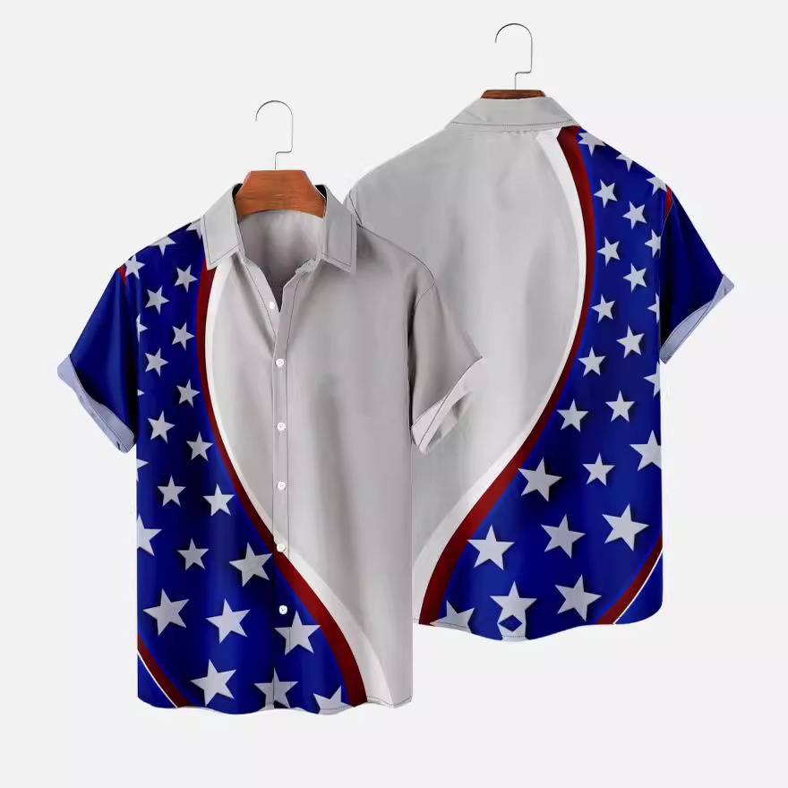United States Independence Day Flag USAShirt Summer