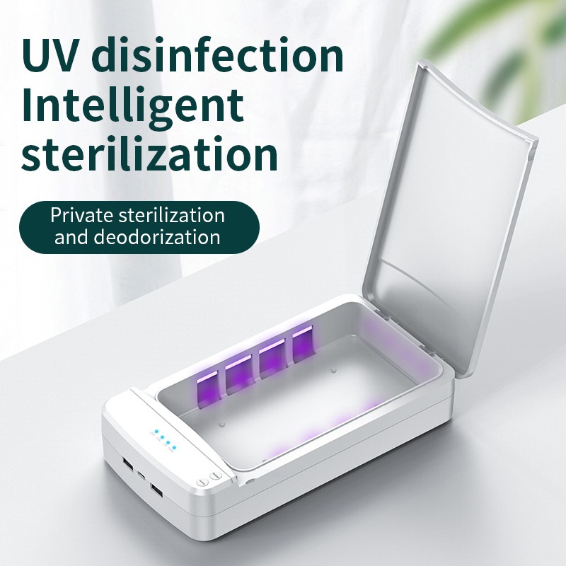 Mobile Phone Sterilizer UVDisinfection Box N95 Disposable Mask Disinfection Box Multi-function UVUltraviolet Sterilization