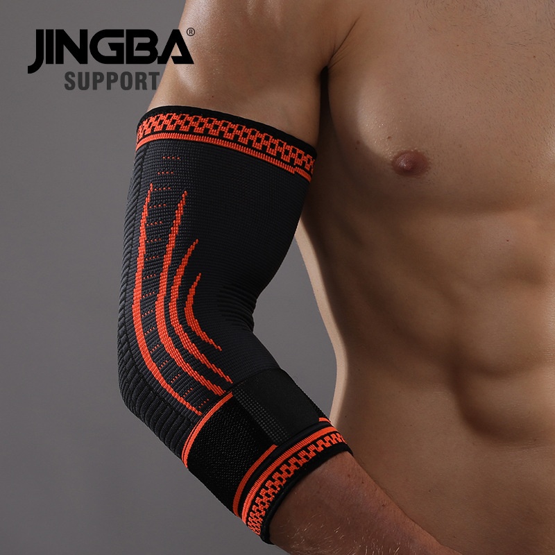 JINGBAElbow Pads Outdoor Basketball Volleyball Badminton Weightlifting Fitness Sports Pressures