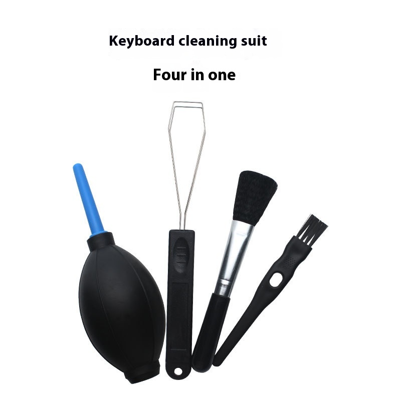 Mechanical Keyboard Cleaning Kit Cleaning Brush Soft And Hard Brush Keyboard Puller Key Puller Blower Dust Removal Air Blower